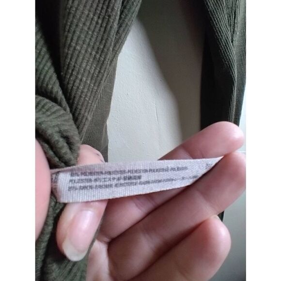 Free People Intimately Rock the Boat Thermal Top Green Women's Size Small Ribbed - Picture 7 of 7